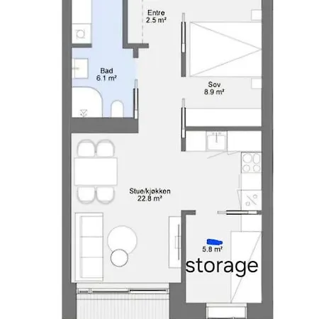 Byhaven;apartment In Center Leilighet